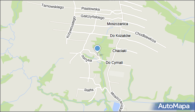 Żywiec, Rydla Lucjana, mapa Żywiec