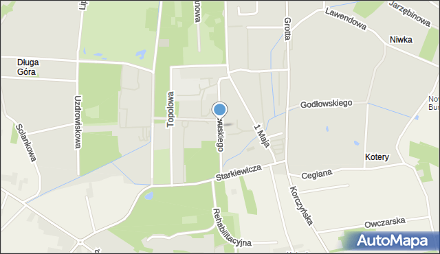 Busko-Zdrój, Rzewuskiego Feliksa, mapa Busko-Zdrój