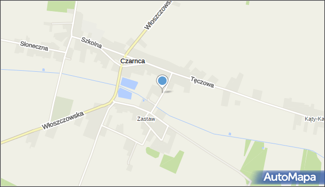 Czarnca, Rzeczna, mapa Czarnca