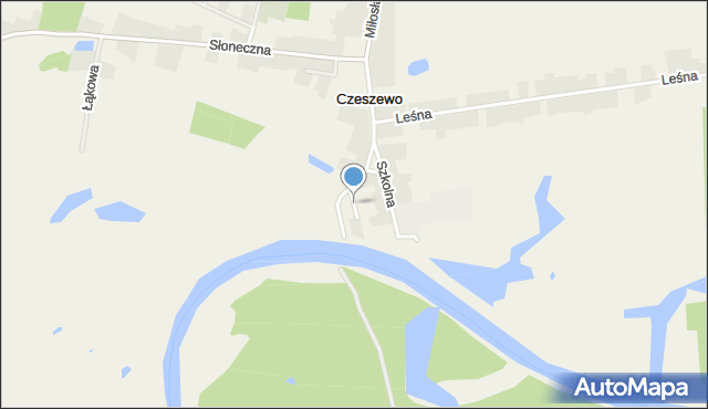 Czeszewo gmina Miłosław, Rzeczna, mapa Czeszewo gmina Miłosław