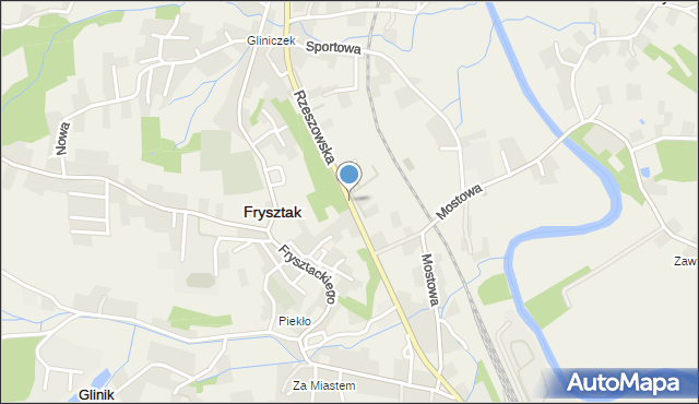 Frysztak, Rzeszowska, mapa Frysztak