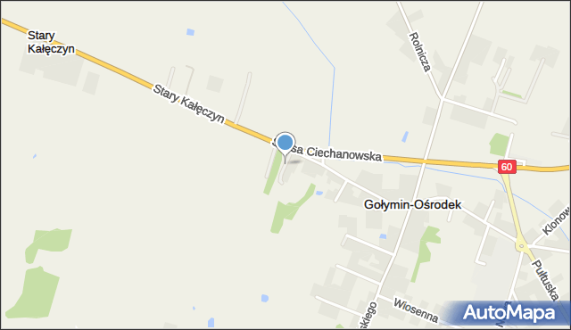 Gołymin-Ośrodek, Rzemieślnicza, mapa Gołymin-Ośrodek