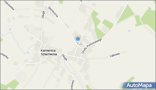 Kamienica Szlachecka, Rzemieślnicza, mapa Kamienica Szlachecka