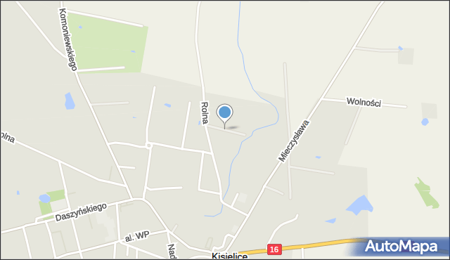 Kisielice, Rzepakowa, mapa Kisielice