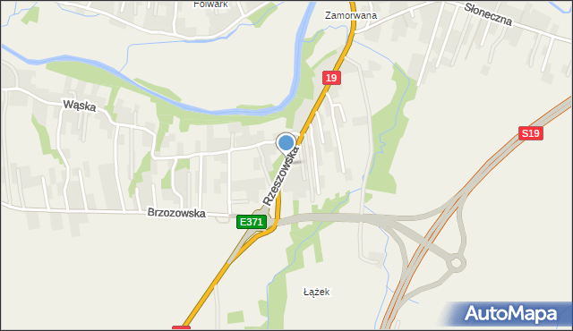 Krościenko Wyżne, Rzeszowska, mapa Krościenko Wyżne