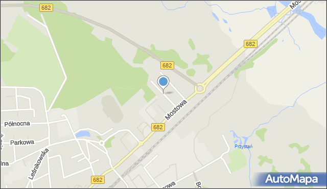 Łapy, Rzemieślnicza, mapa Łapy