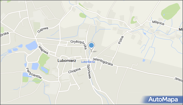 Lubomierz powiat lwówecki, Rzeczna, mapa Lubomierz powiat lwówecki