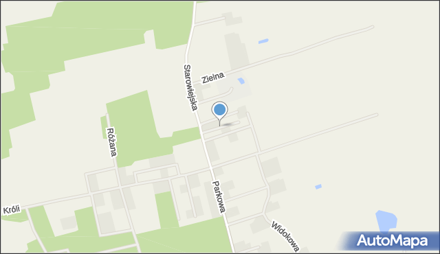 Międzybłocie gmina Złotów, Rzemieślnicza, mapa Międzybłocie gmina Złotów