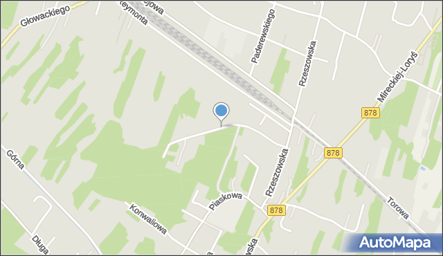 Nisko, Rzeszowska Boczna II, mapa Nisko