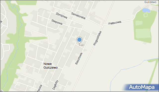 Nowe Gulczewo, Rzędziana, mapa Nowe Gulczewo