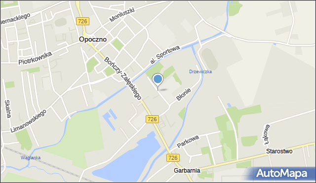 Opoczno, Rzeczna, mapa Opoczno