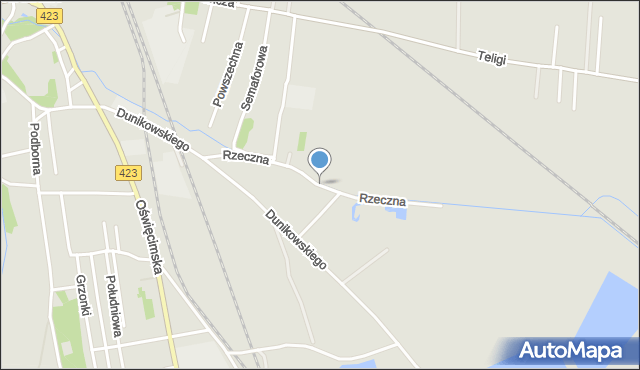 Opole, Rzeczna, mapa Opola