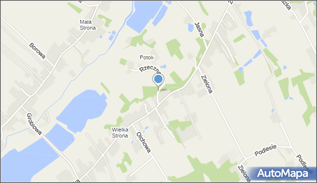 Pielgrzymowice gmina Pawłowice, Rzeczna, mapa Pielgrzymowice gmina Pawłowice