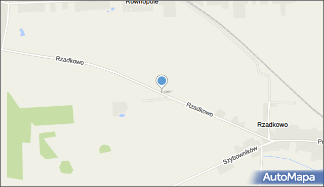 Rzadkowo, Rzadkowo, mapa Rzadkowo