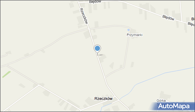 Rzeczków gmina Wierzbica, Rzeczków, mapa Rzeczków gmina Wierzbica