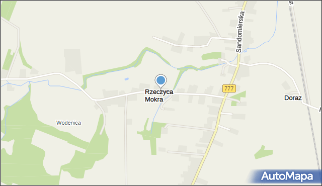 Rzeczyca Mokra, Rzeczyca Mokra, mapa Rzeczyca Mokra