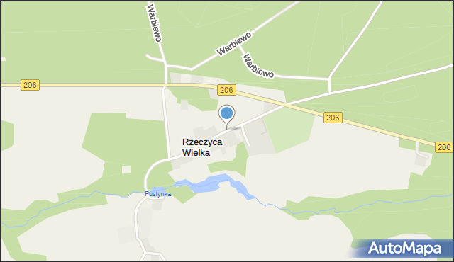 Rzeczyca Wielka, Rzeczyca Wielka, mapa Rzeczyca Wielka