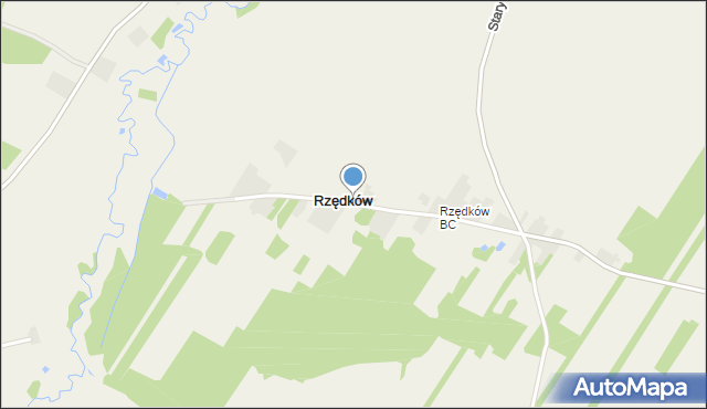 Rzędków gmina Nowy Kawęczyn, Rzędków, mapa Rzędków gmina Nowy Kawęczyn