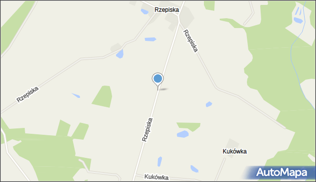 Rzepiska gmina Stężyca, Rzepiska, mapa Rzepiska gmina Stężyca
