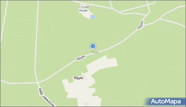 Rzym gmina Lipusz, Rzym, mapa Rzym gmina Lipusz