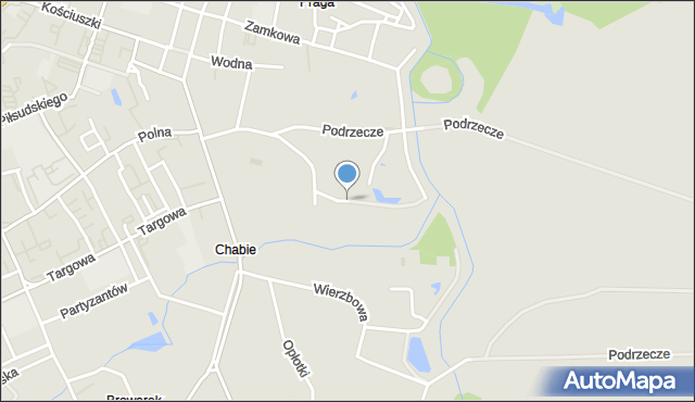 Sieradz, Rzeczna, mapa Sieradz