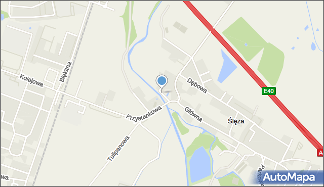 Ślęza, Rzeczna, mapa Ślęza