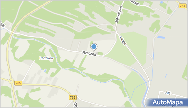 Staszów, Rzeczna, mapa Staszów