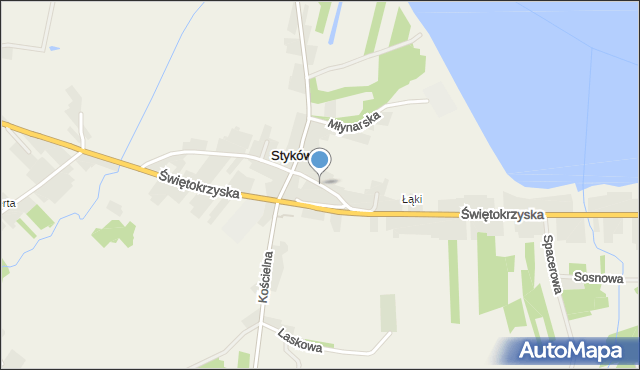 Styków gmina Brody, Rzemieślnicza, mapa Styków gmina Brody