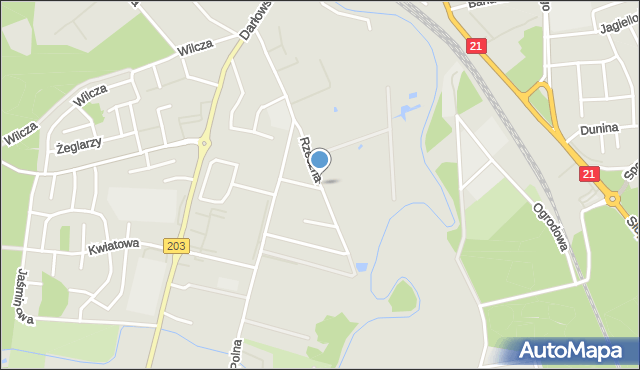 Ustka, Rzeczna, mapa Ustka