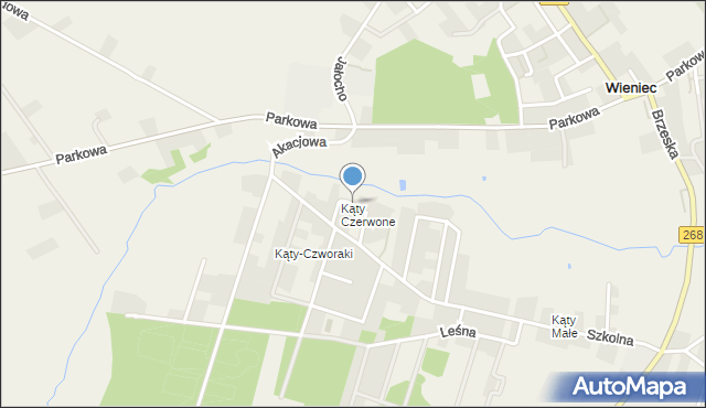 Wieniec gmina Brześć Kujawski, Rzeczna, mapa Wieniec gmina Brześć Kujawski