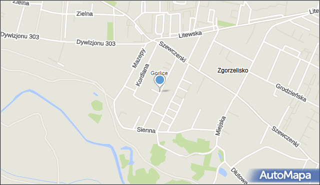 Wrocław, Rzeczna, mapa Wrocławia