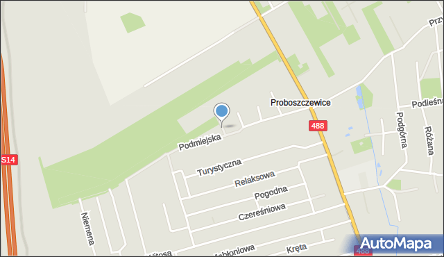 Zgierz, Rzepakowa, mapa Zgierz