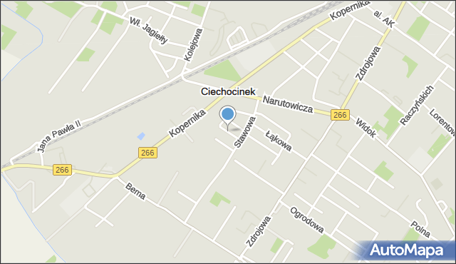 Ciechocinek, Sadowa, mapa Ciechocinek