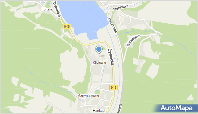 Czernichów powiat żywiecki, Sanitarna, mapa Czernichów powiat żywiecki