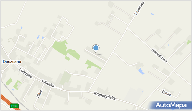 Deszczno, Sadowa, mapa Deszczno