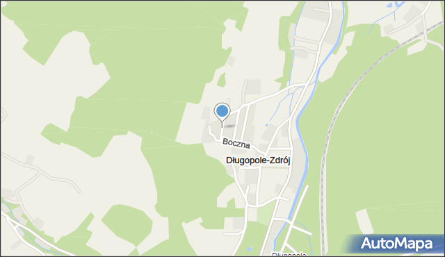 Długopole-Zdrój, Sadowa, mapa Długopole-Zdrój