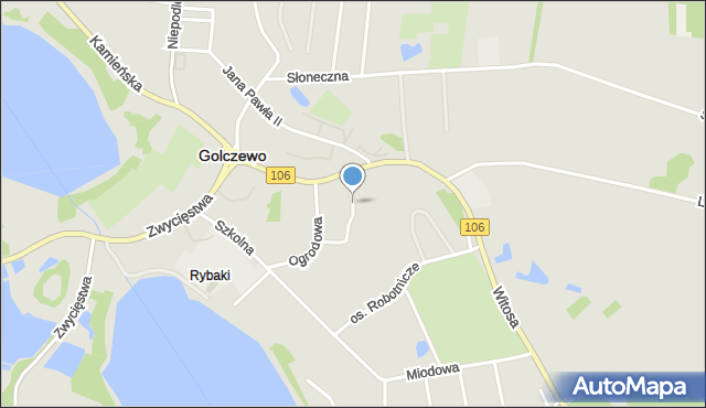 Golczewo powiat kamieński, Sadowa, mapa Golczewo powiat kamieński