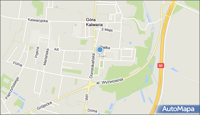 Góra Kalwaria, Saperów, mapa Góra Kalwaria