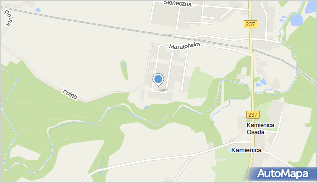 Gostycyn, Saneczkowa, mapa Gostycyn