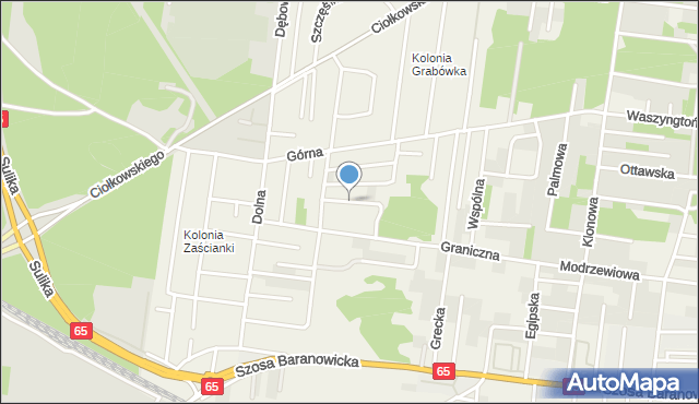 Grabówka powiat białostocki, Sadowa, mapa Grabówka powiat białostocki