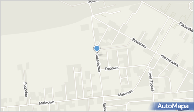 Kalinówka gmina Głusk, Sasankowa, mapa Kalinówka gmina Głusk