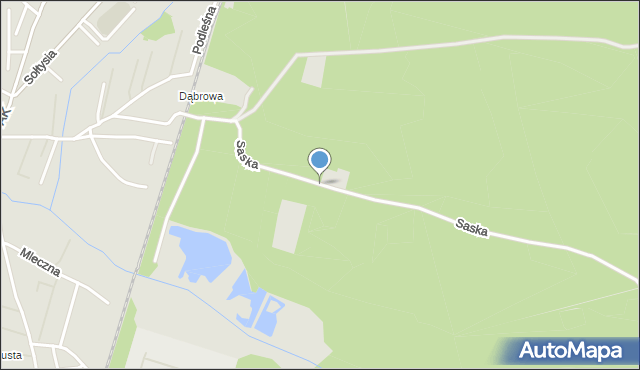 Katowice, Saska, mapa Katowic