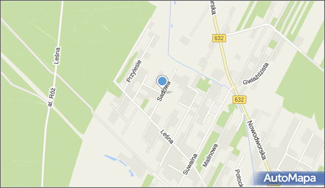 Łajski, Sadowa, mapa Łajski