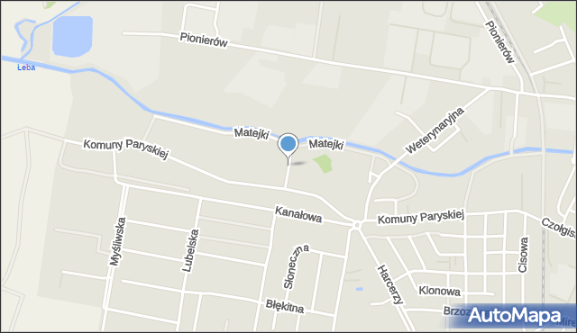 Lębork, Saperów, mapa Lębork