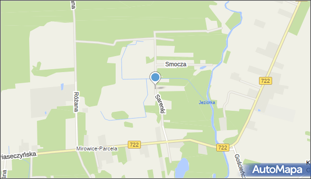 Mirowice gmina Grójec, Sarenki, mapa Mirowice gmina Grójec