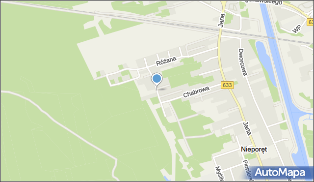 Nieporęt, Sasankowa, mapa Nieporęt