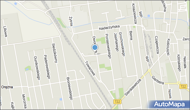 Piaseczno, Saperów, mapa Piaseczno