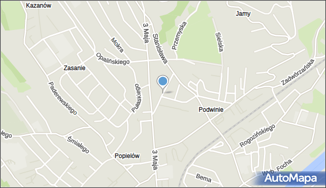 Przemyśl, Sarbiewskiego Macieja Kazimierza, ks., mapa Przemyśla