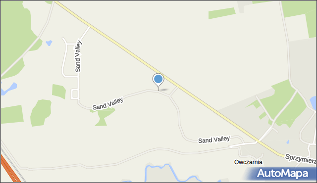 Rzeczna, Sand Valley, mapa Rzeczna