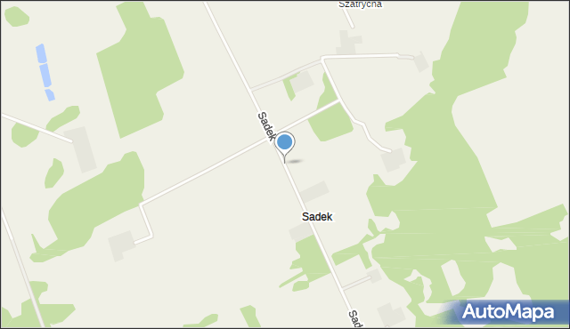 Sadek gmina Dąbrowa Białostocka, Sadek, mapa Sadek gmina Dąbrowa Białostocka